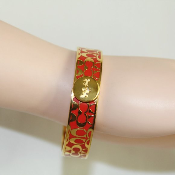 Coach Legacy Signature C Hinged Bangle - Picture 10 of 13